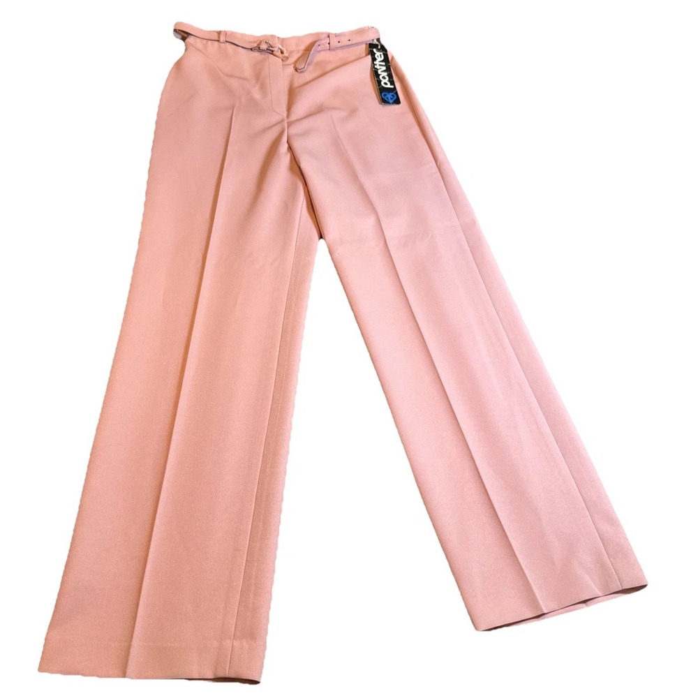 Vintage Pointer Womens‎ Pants 13/14 Peach Belted Slacks Juniors New With Tags